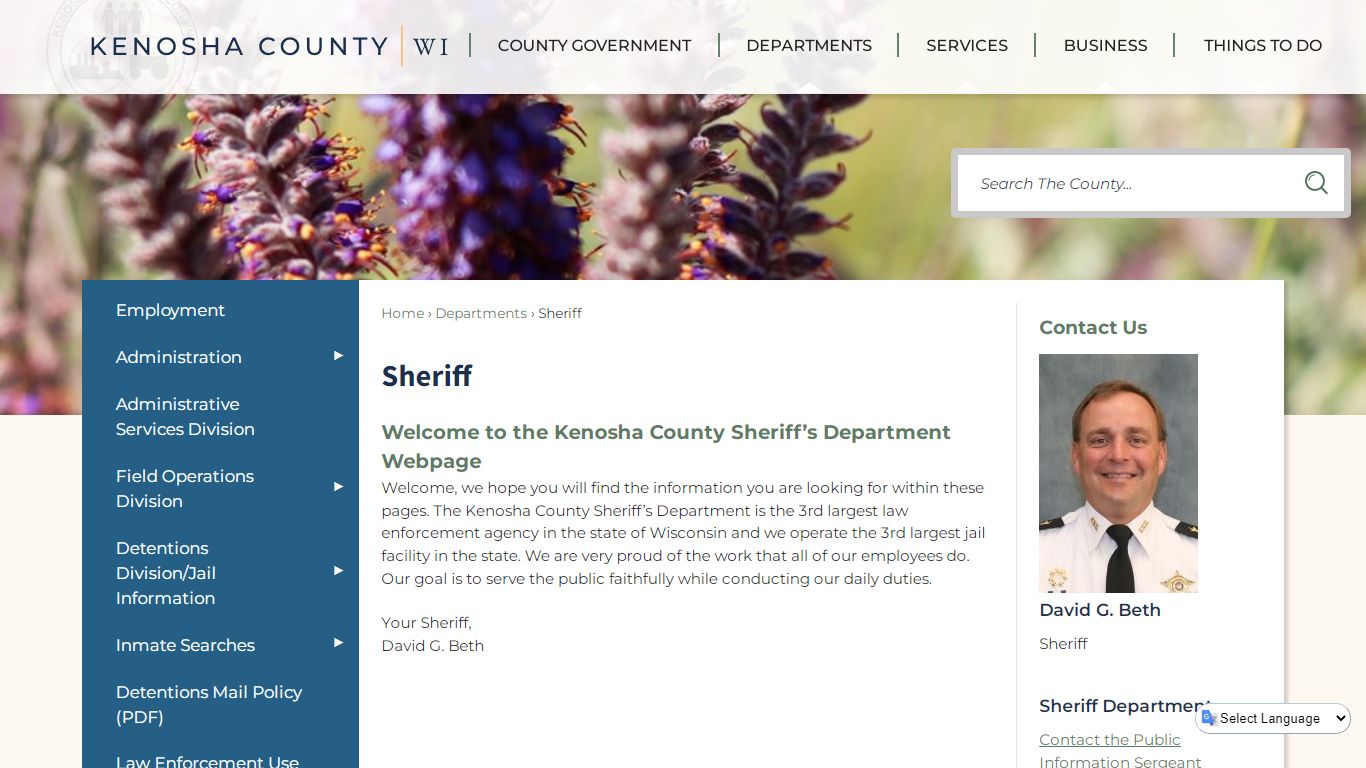 Sheriff | Kenosha County, WI - Official Website